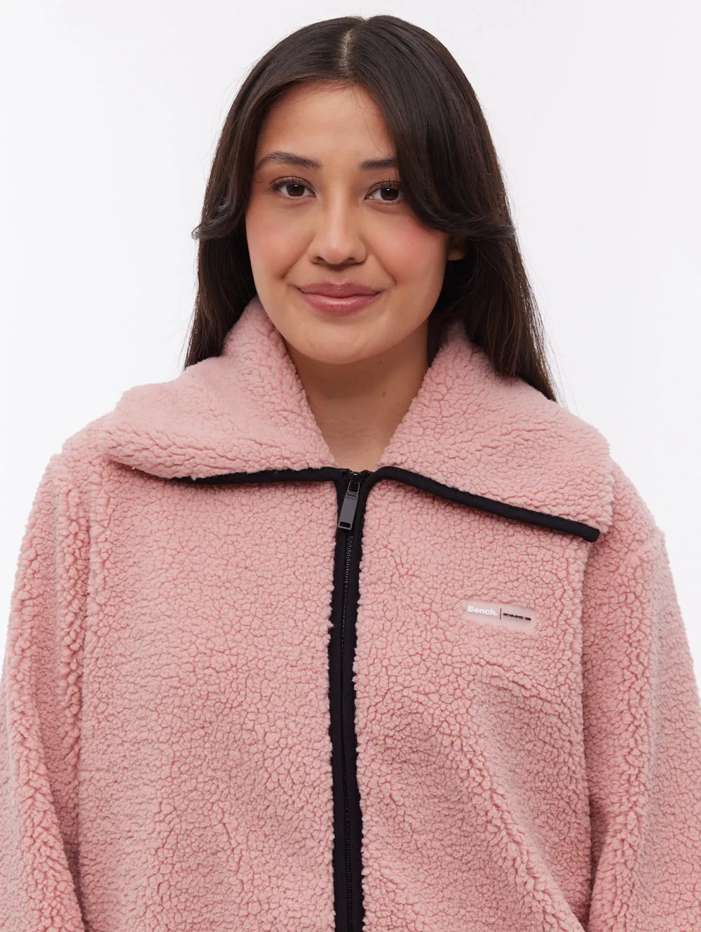 Glow Core Everyday Wear Riah Funnel-Neck Zip-Up - Pink