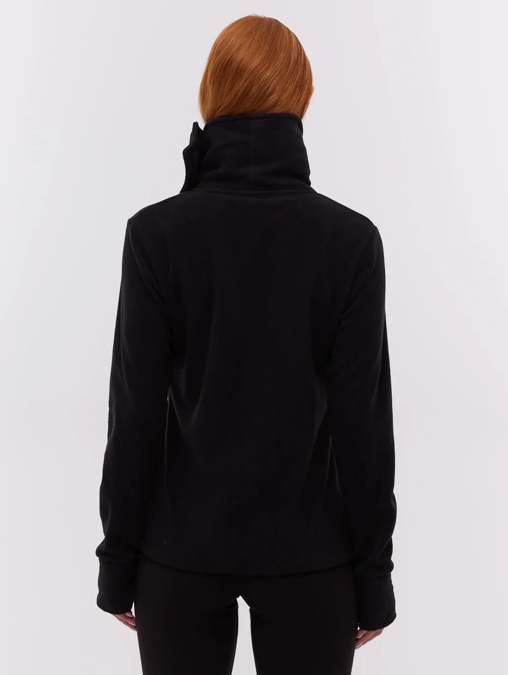Heska Wrap-Neck Zip-Up - Black Cloud Core AbrasionResistantFabric