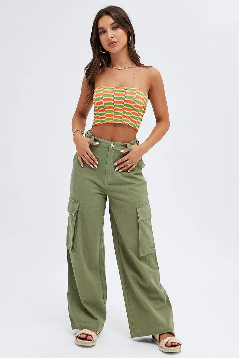 Youth Glow Casual Trend Multi Bandeau Top Seamless