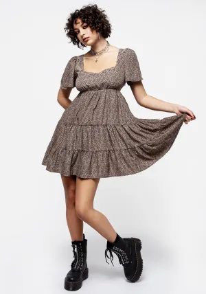 Meadowsweet Tiered Mini Dress Sunset Glam Move Easy