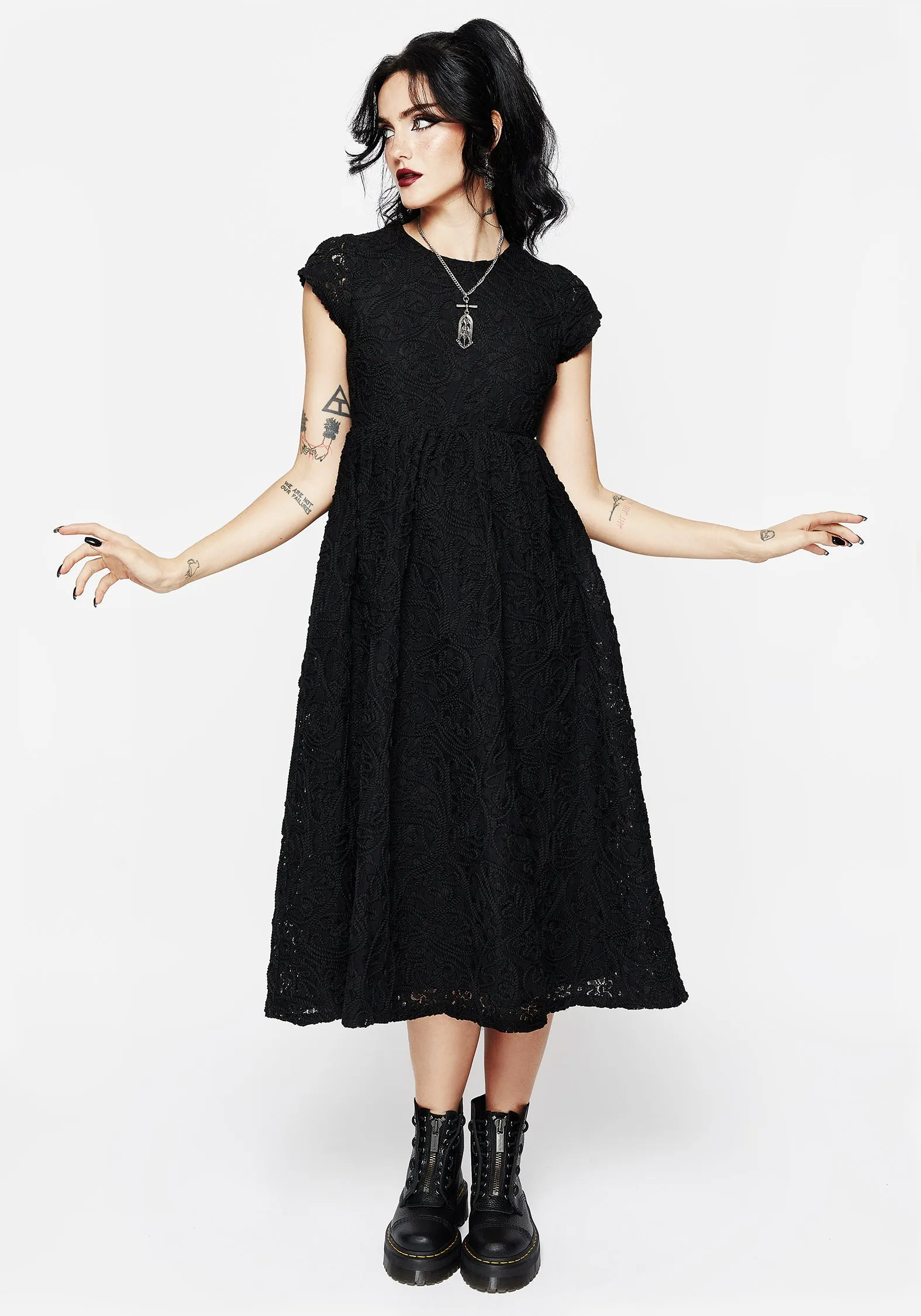 Comfortable daytime dress Maladie Midi Smock Dress