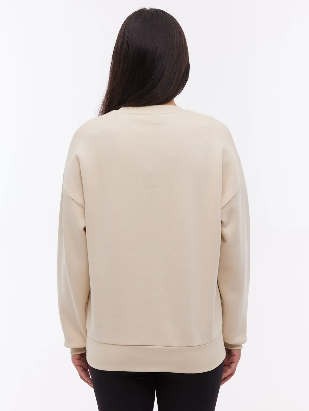 QuickAccessPockets Ilma Deboss Crew Neck - White
