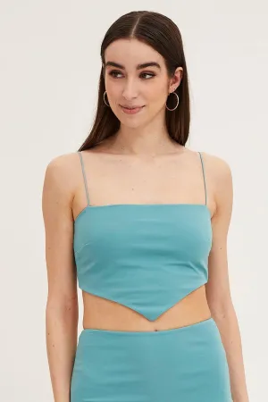 Blue Mini Ponte Skirt Relaxed Outfit Classic Elegance