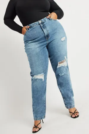 Layer Essential Neutral Choice Denim Wide Leg Jeans High Rise