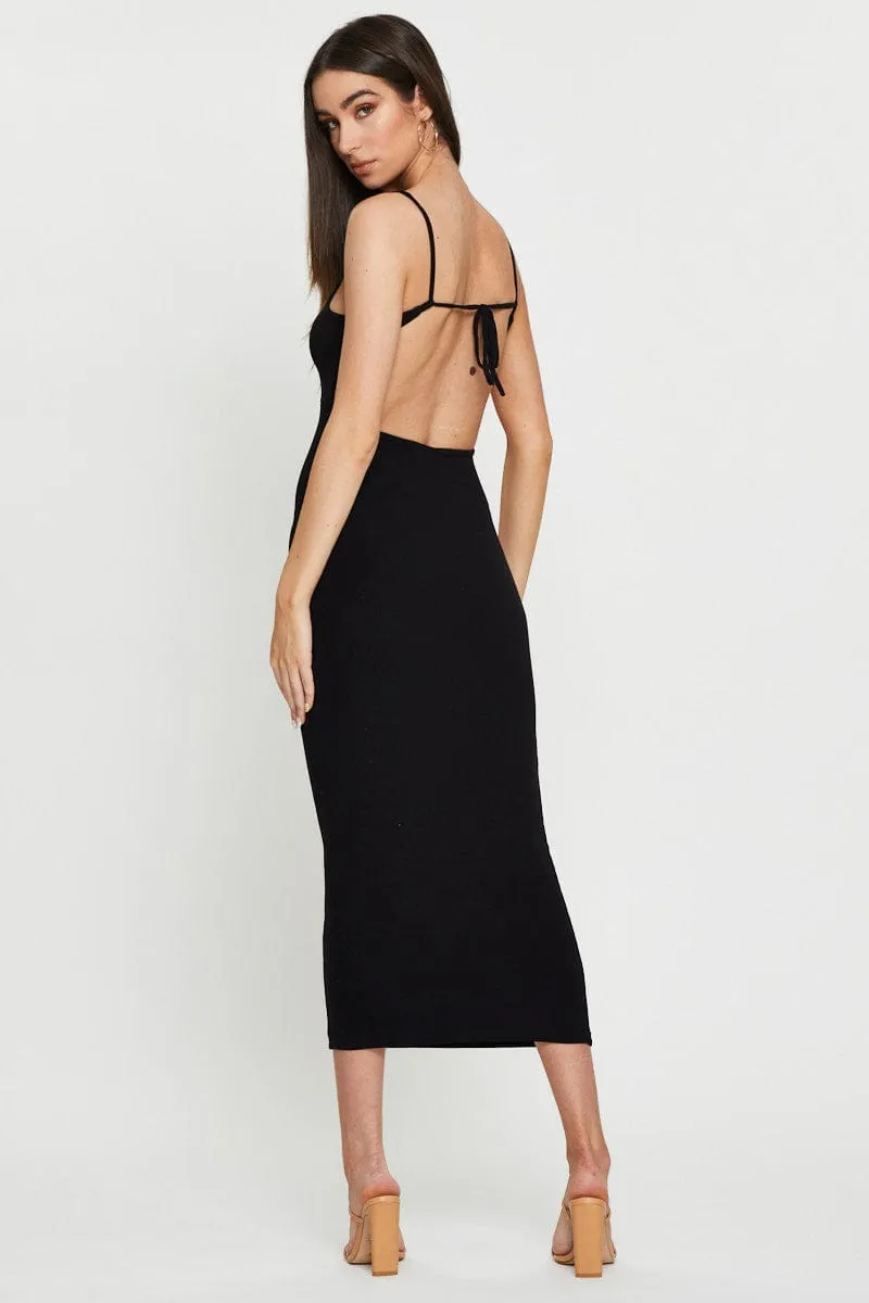 Black Bodycon Dress Mini Floral Chic