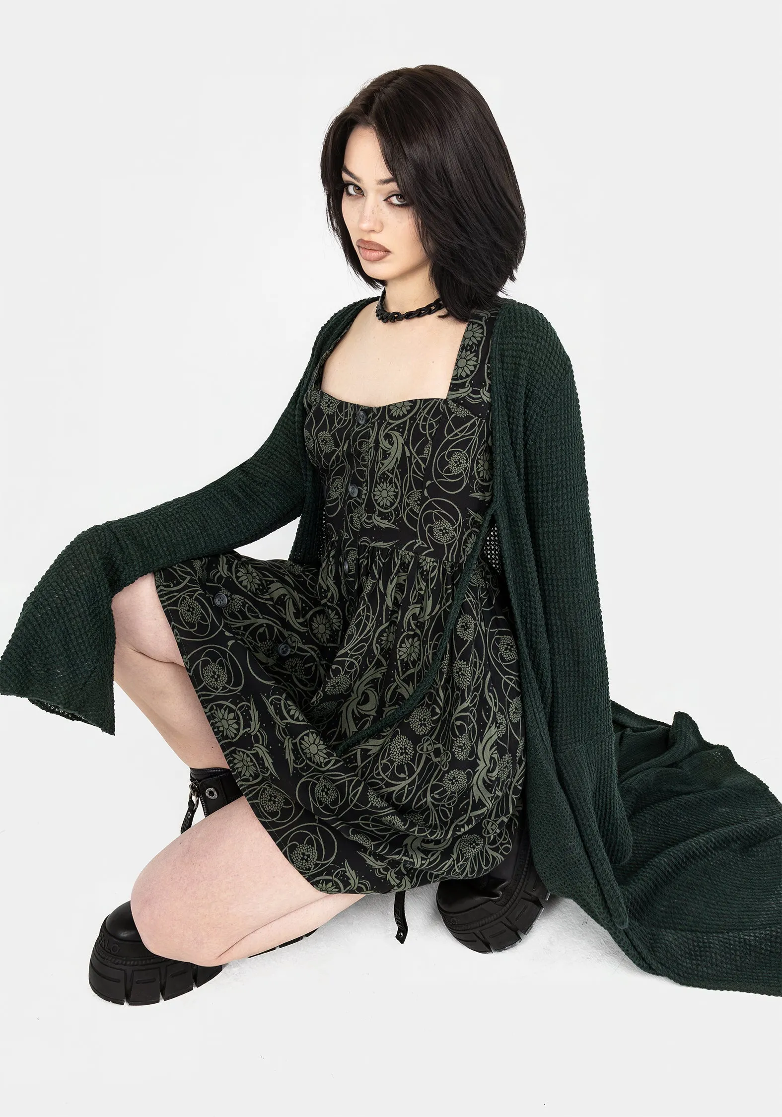 Fianna Button Front Mini Dress Chic Wear