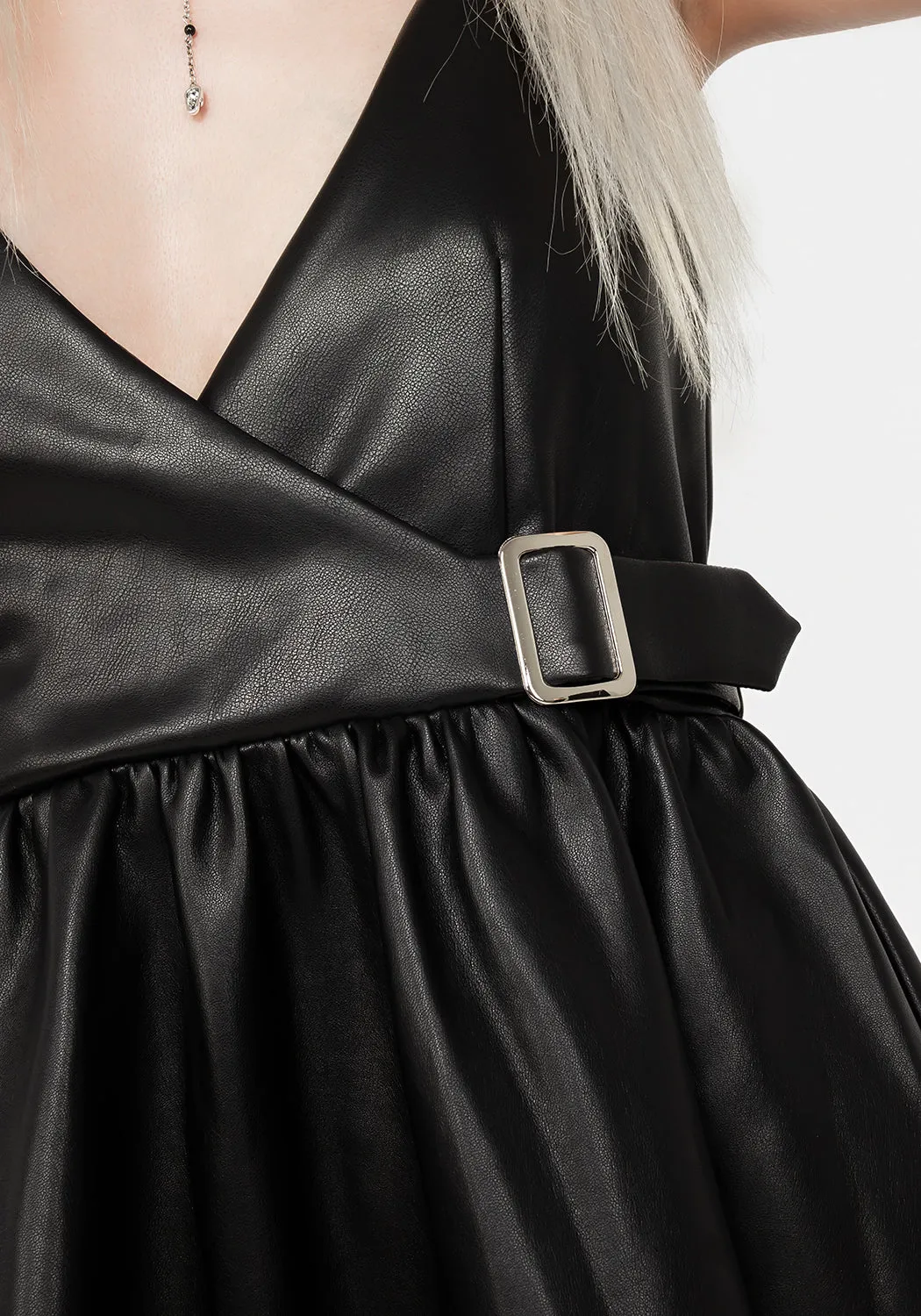 Opium Faux Leather Mini Dress Casual day dress Relaxed mini for warm days