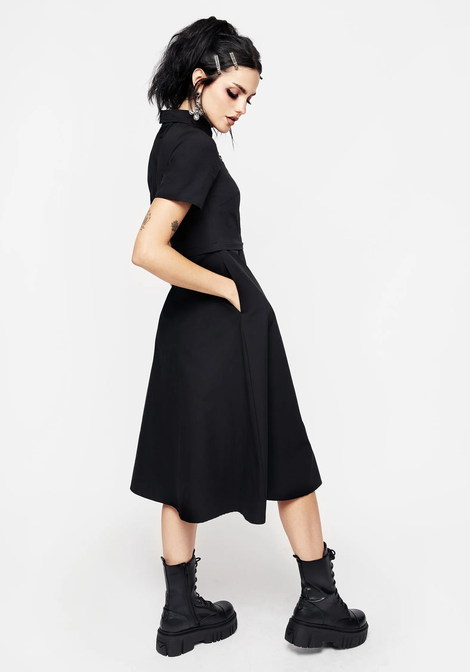Fenrir Midi Shirt Dress Deep Shade All Day Elegance