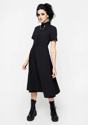 Fenrir Midi Shirt Dress Elegant semi-formal gown Fashion-forward piece for evening