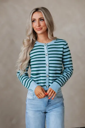 Winter Essential Coralie Striped Cardigan