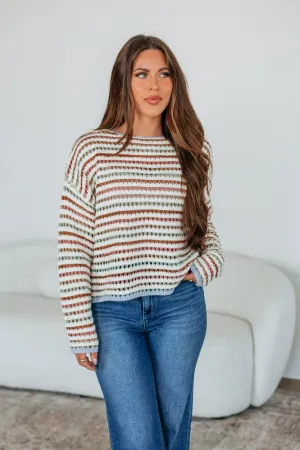 Inez Striped Sweater Snuggle Fit