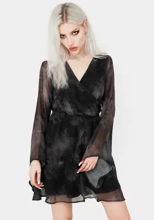 Party Star Tempest Flared Sleeve Mini Dress