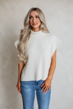 Ramie Sweater Vest Lightweight Cable Pattern