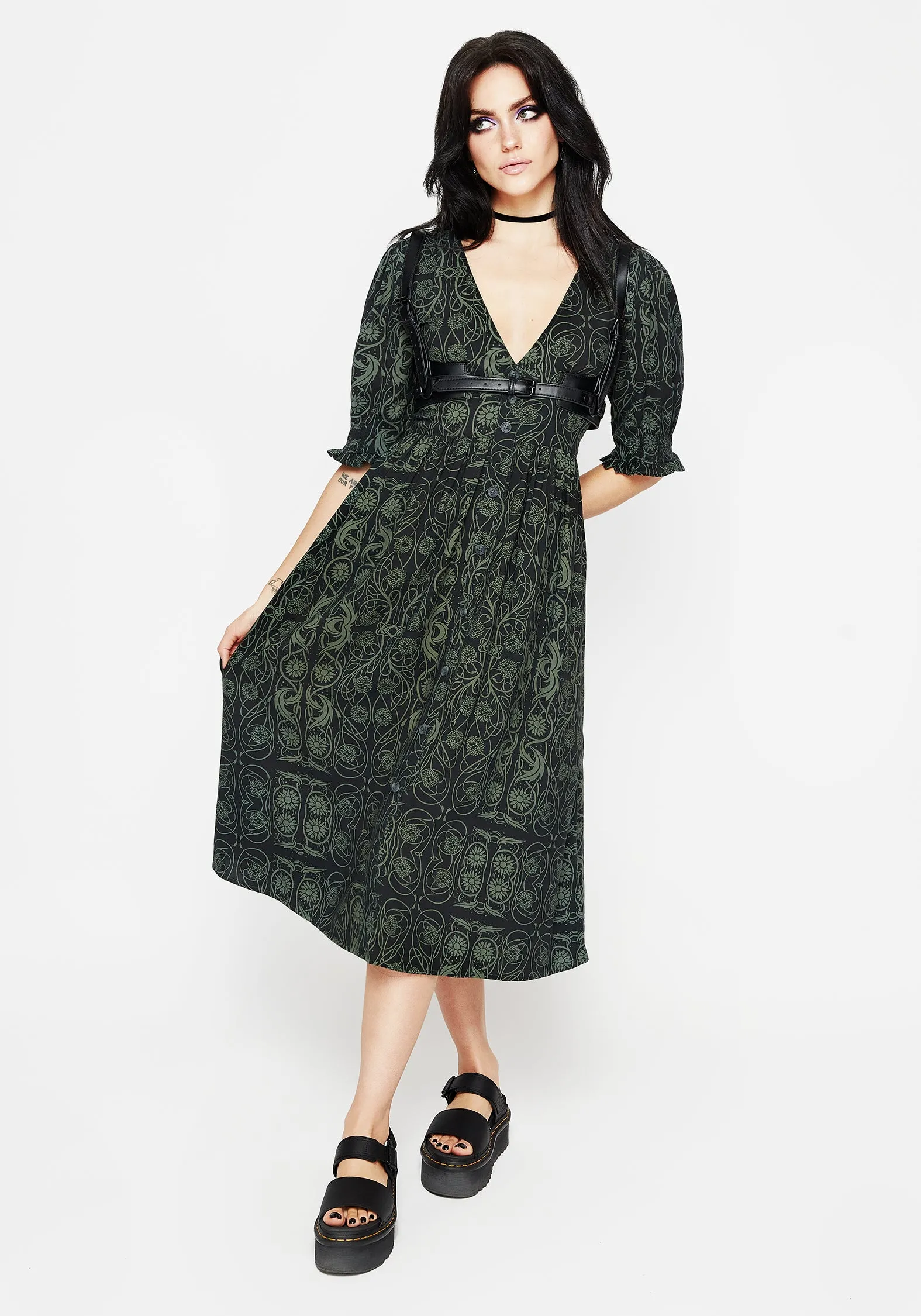 Fianna Midi Dress Versatile Design Casual yet elegant dress