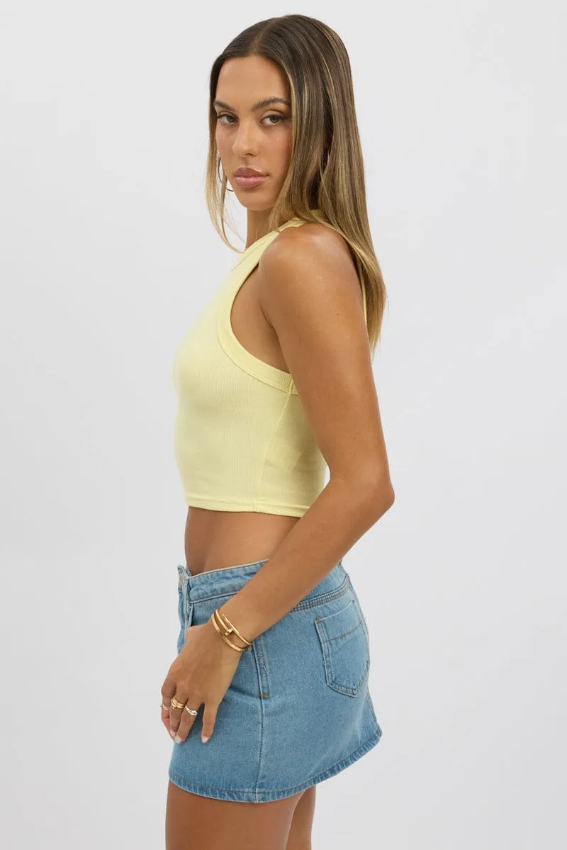 FlexibleFit Craft Soul Yellow Tank Top Rib