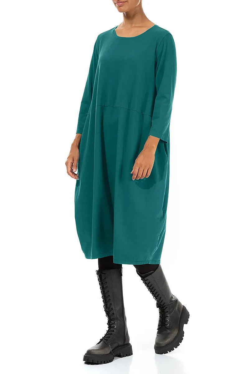 Balloon Peacock Cotton Dress HighDensityWeave NonChafe