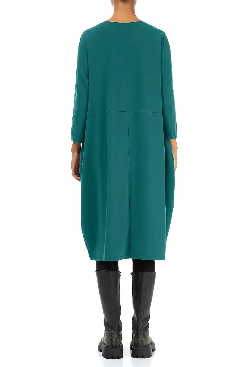 Balloon Peacock Cotton Dress Professional Fit