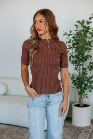Cold Weather Knitwear Non Static Fiber Tech Rosa Ribbed Top