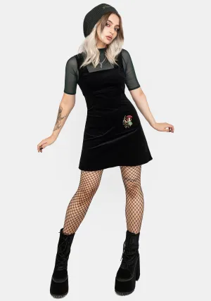 Swamplife Embroidered Cord Mini Pinafore Dress Modern Muse