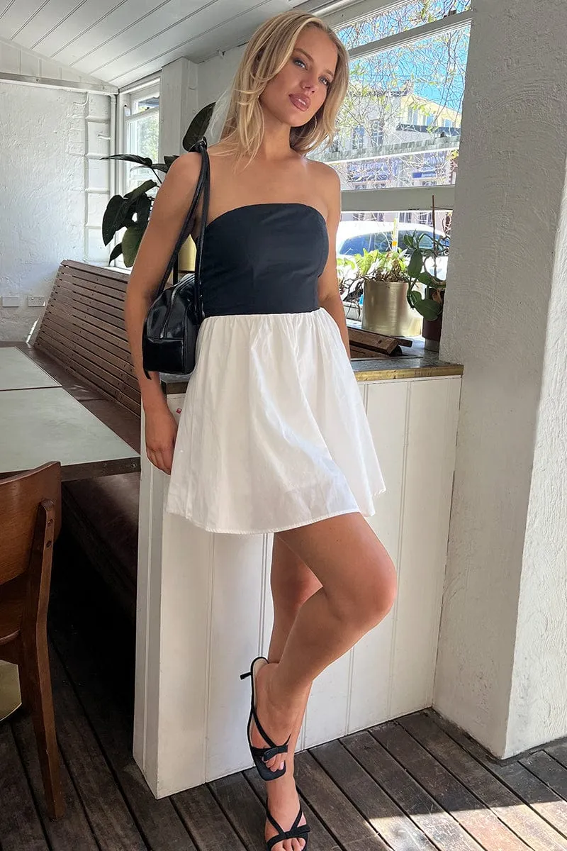 Black Strapless Dress Mini Smart Fit Night Pop