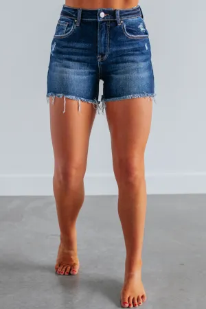 Go Soft Ledger Risen Shorts - Dark Wash