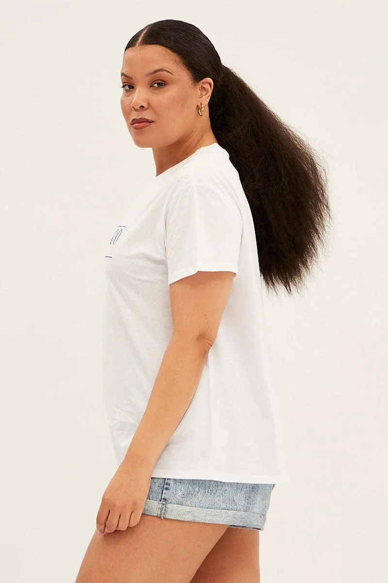 Effortless Daywear White Short Sleeve White San Francisco T-shirt