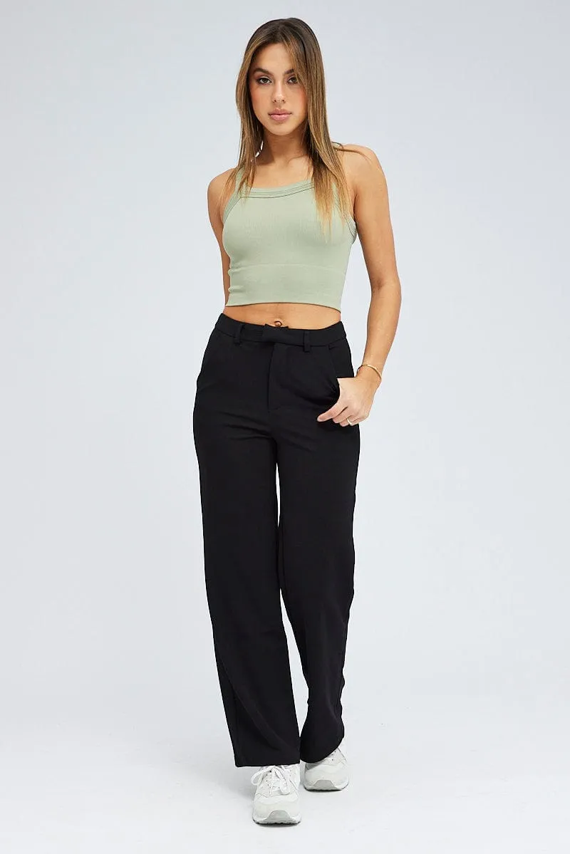 Code Soul Digital Glow Green Singlet Top Seamless