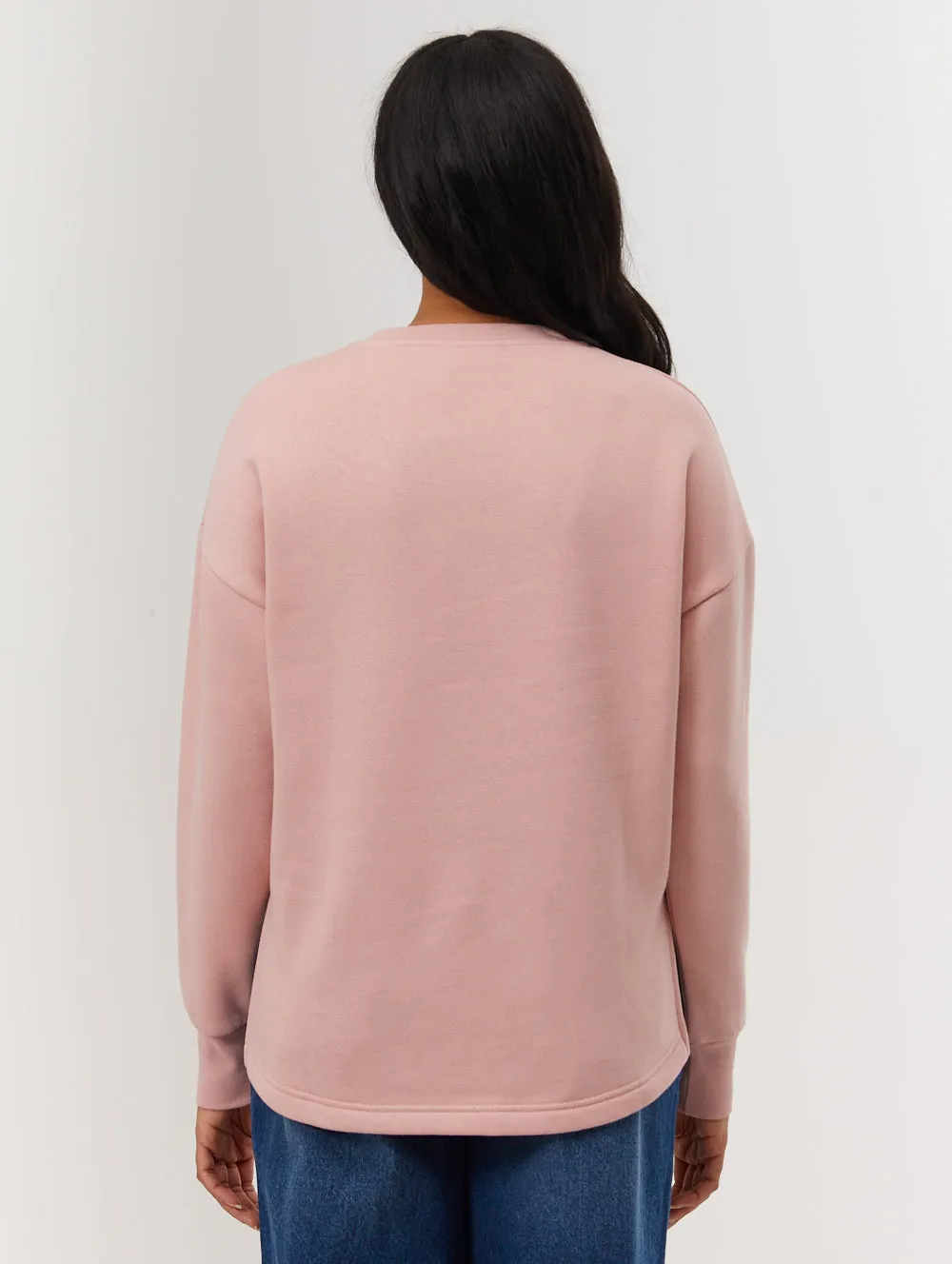 Zie Graphic Crew Neck Sweatshirt Hope Fit clean look