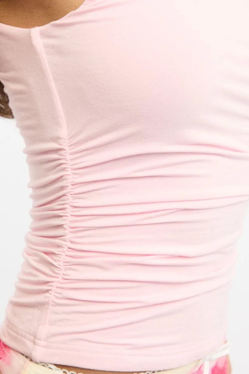 Pink Supersoft Tank Sleeveless Daily Use