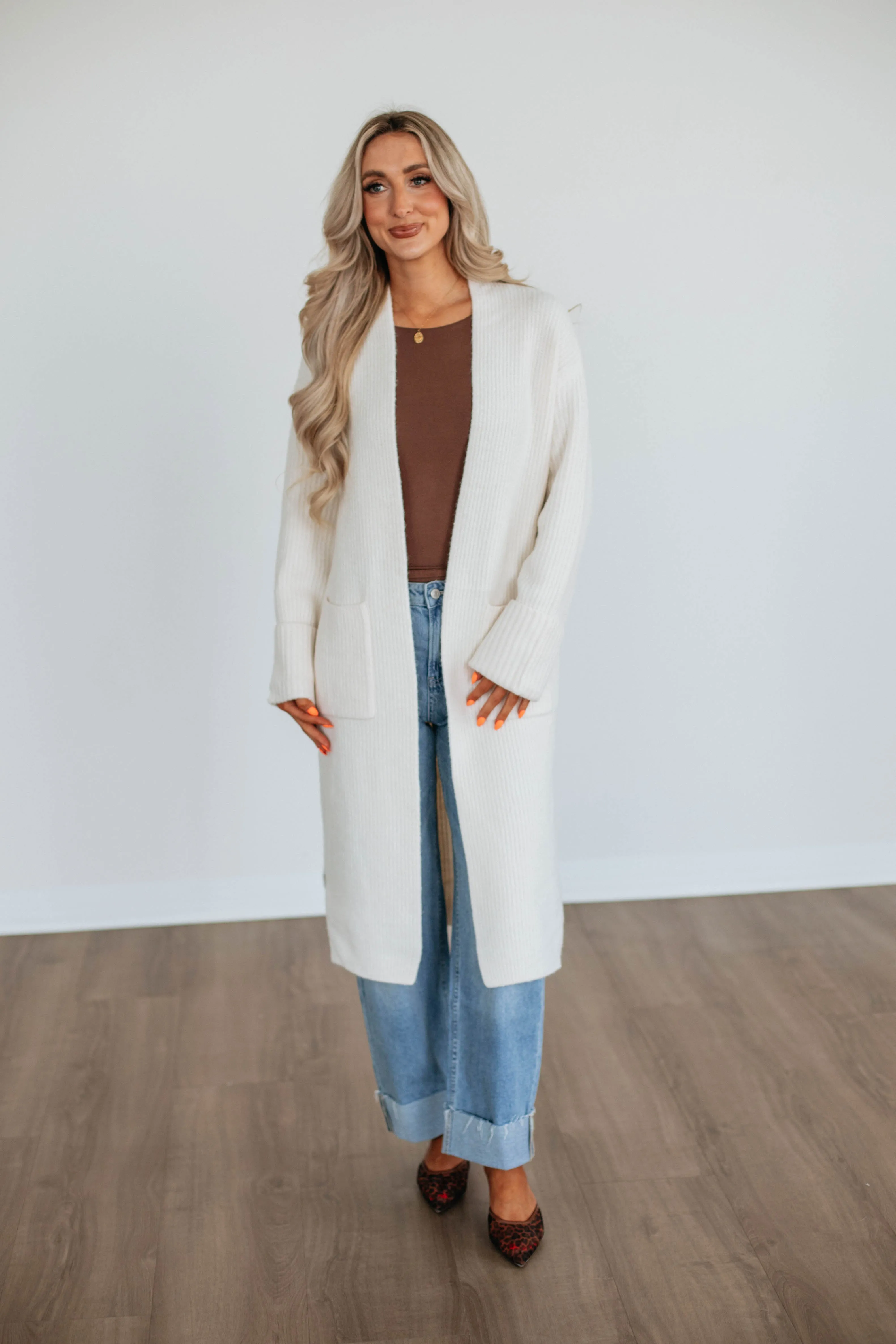 Hollis Longline Cardigan Hypoallergenic Lining