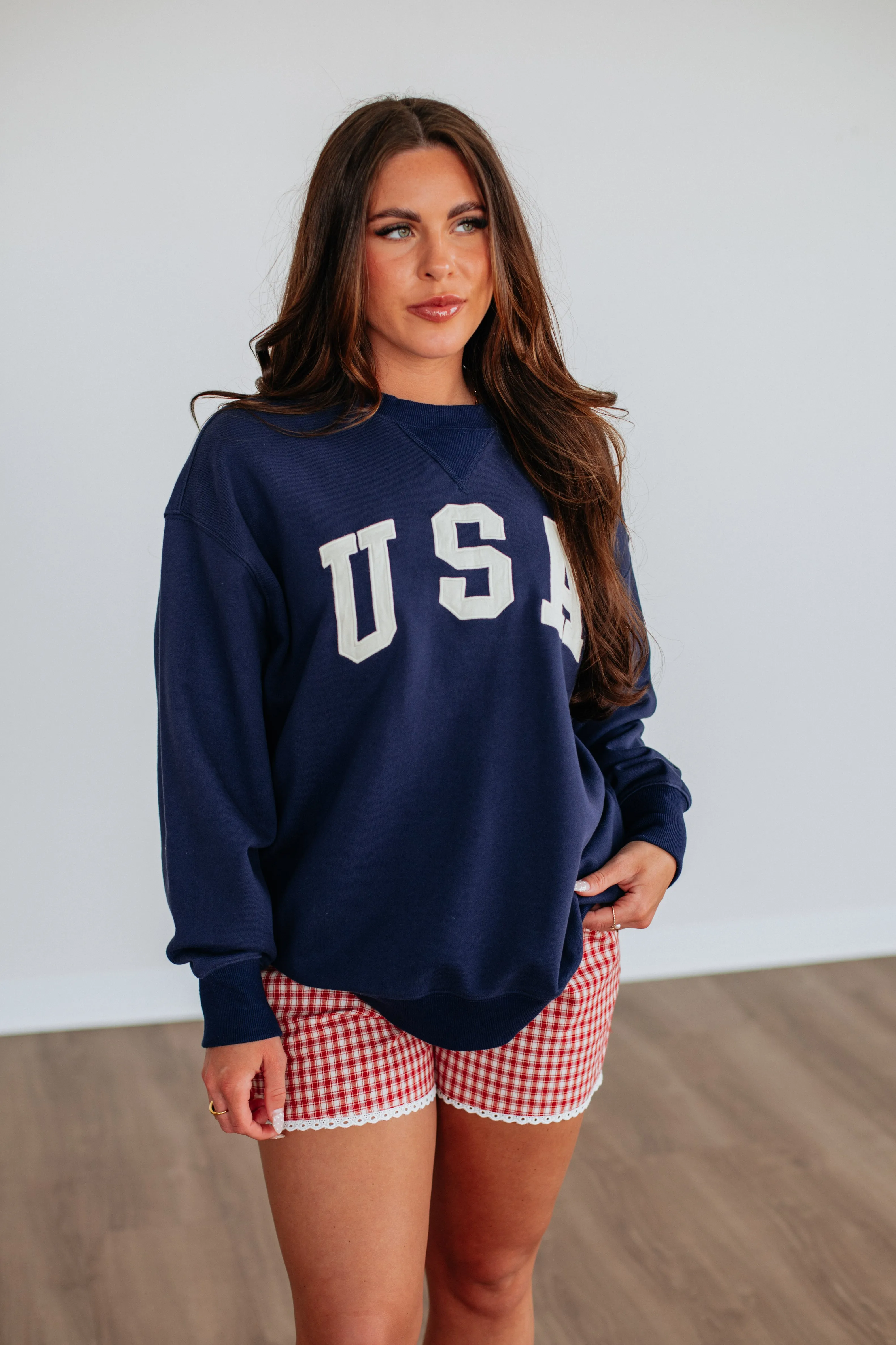 USA Pullover - Navy Warm Coat AI Style