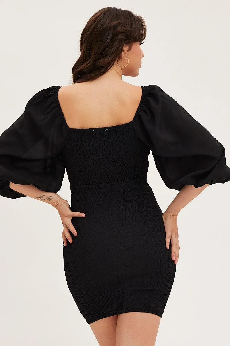 Black Bodycon Dress Multi-Purpose Wear
