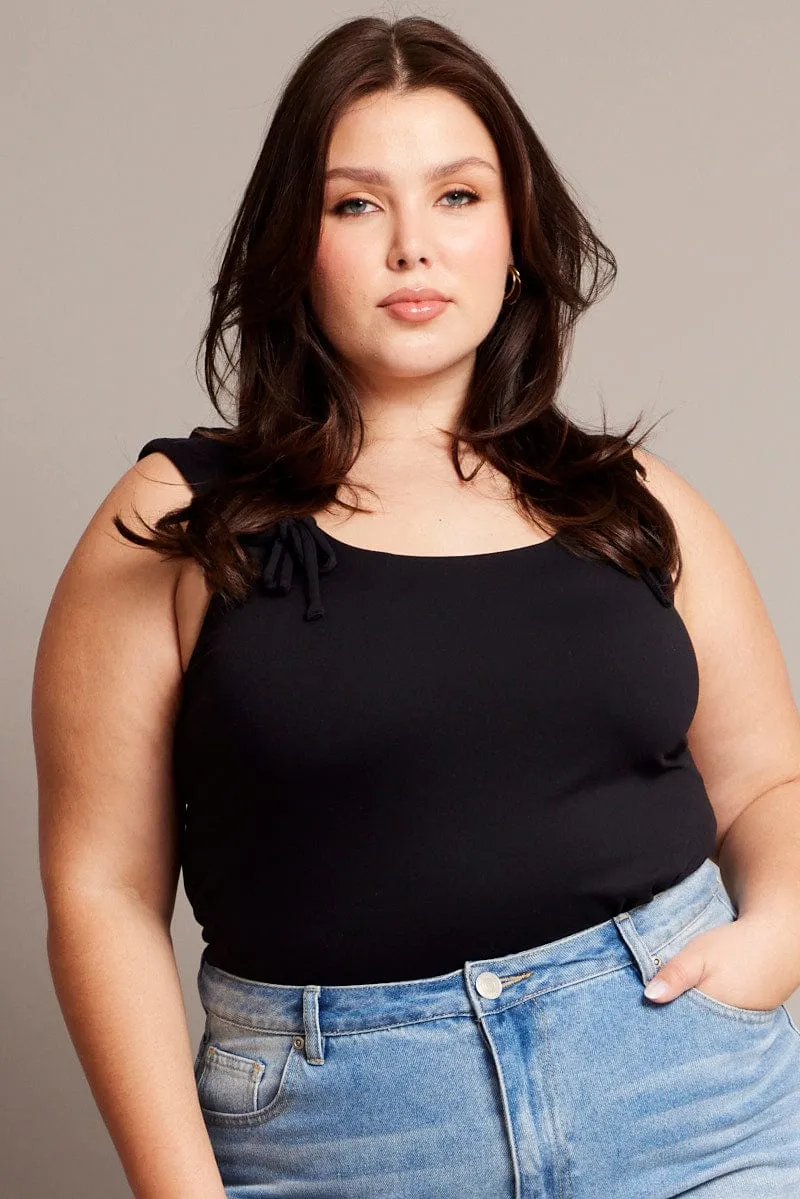 Black Tank Top Supersoft Versatile Scarf WaterRepellent