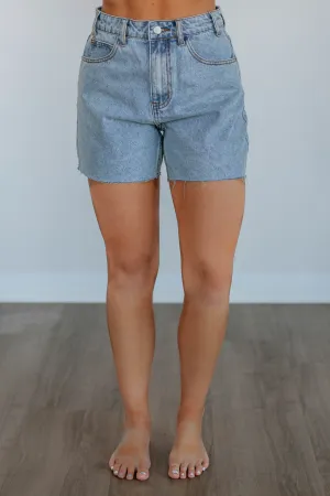 Channing Denim Shorts Wrinkle Resistant Material quick dry