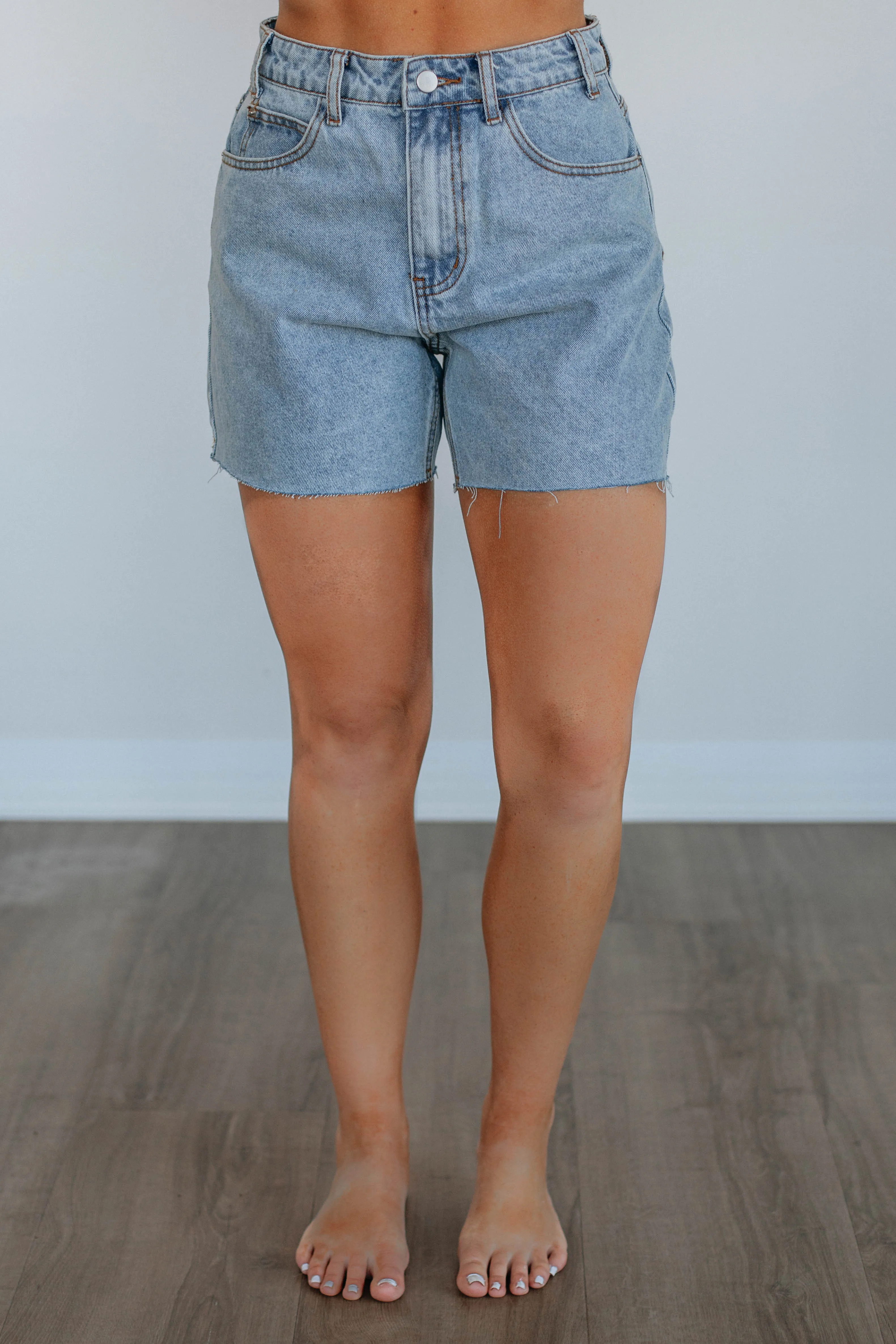 Channing Denim Shorts Wrinkle Resistant Material quick dry