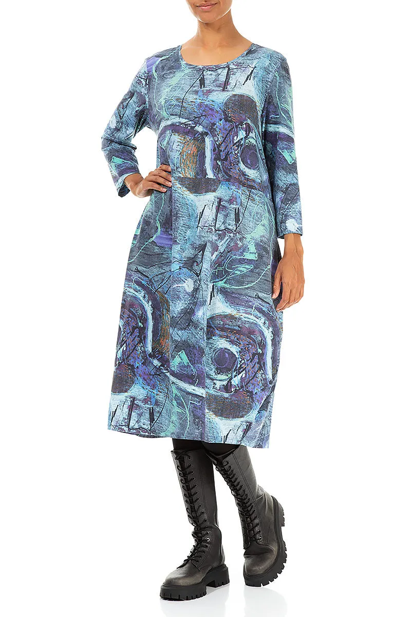 Balloon Blue Reverie Cotton Dress Hidden pockets Stage Soul