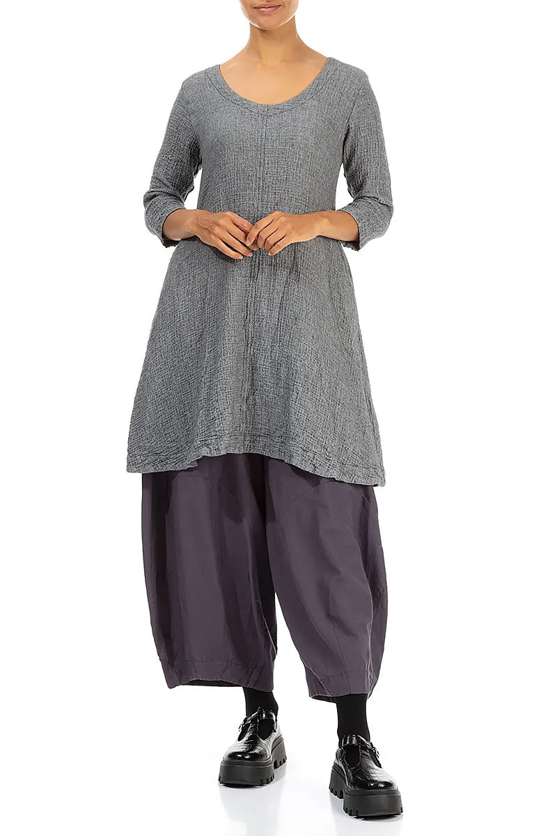 Grey Wool Midi Tunic Dress Move Fast