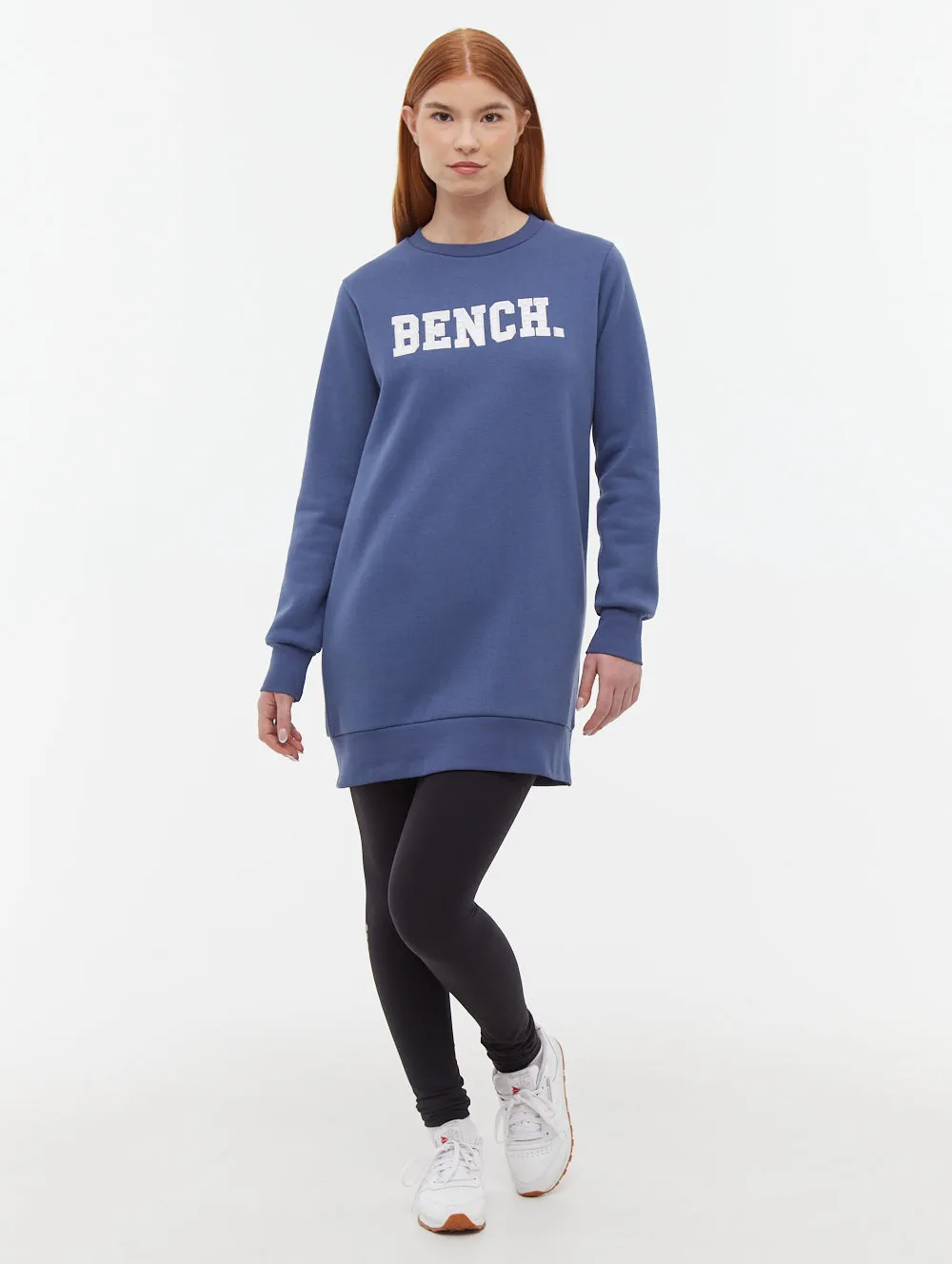 Princess Glow OdorControl Technology Urlenne Collegiate Logo Crew Neck Sweatshirt Dress