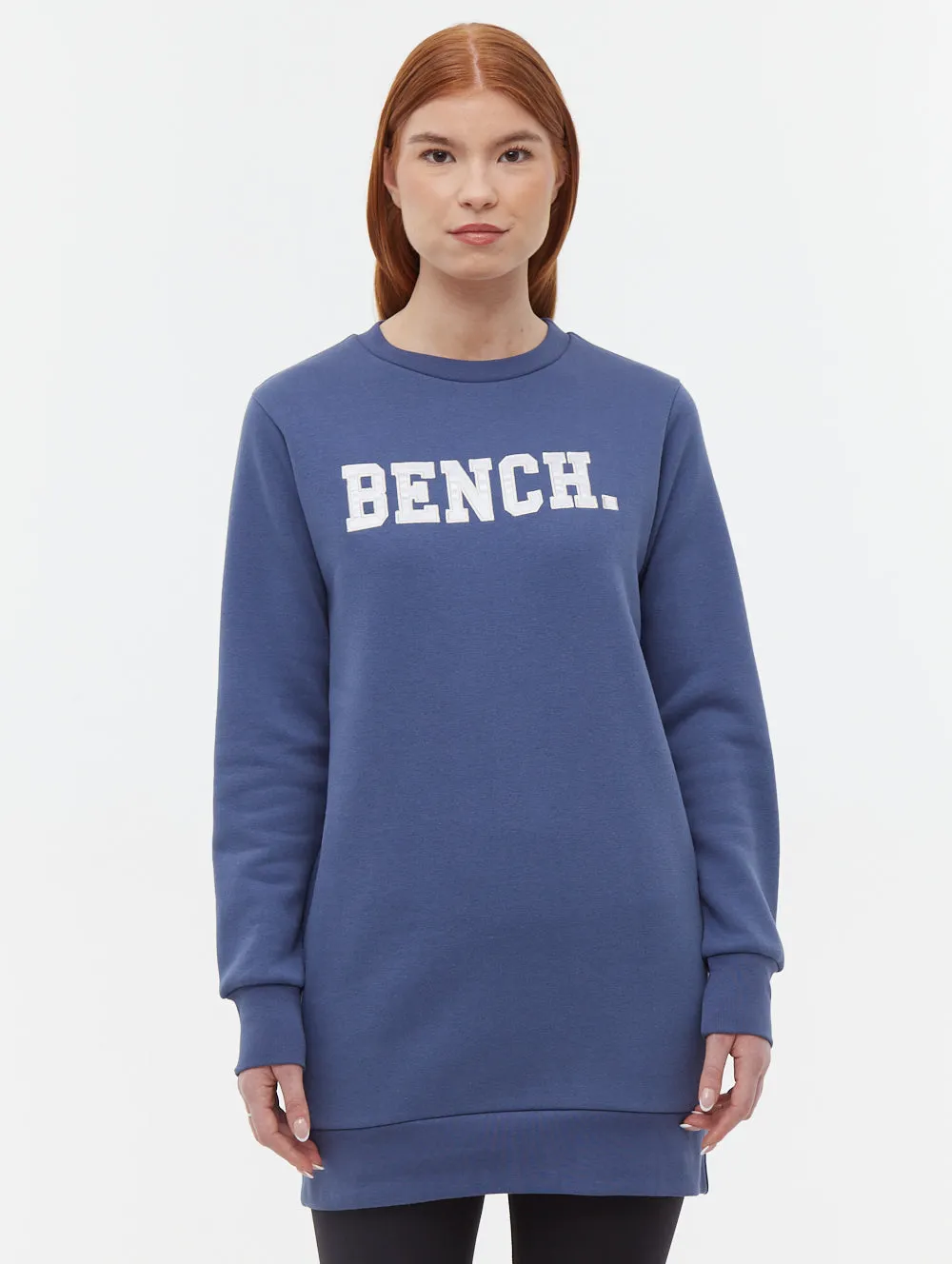 Urlenne Collegiate Logo Crew Neck Sweatshirt Dress Meta Mood Layer Safe