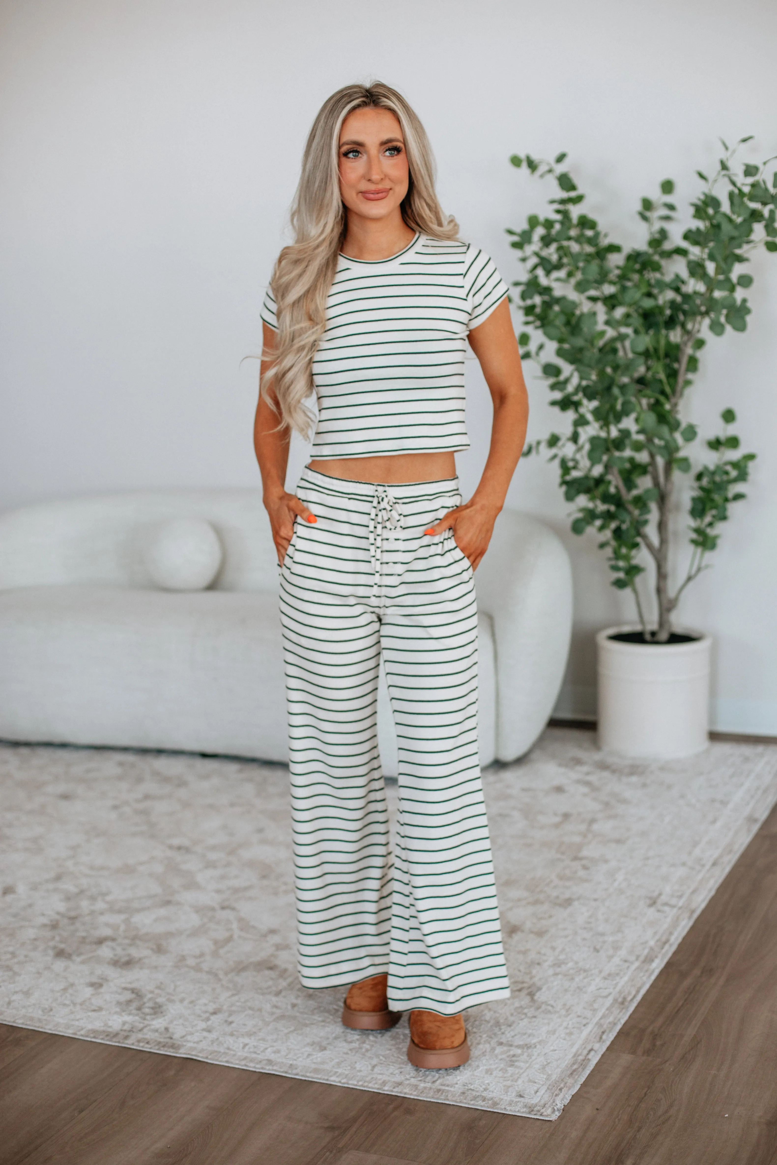 Francy Striped Pants Comfortable Fashion Perfect Stretch