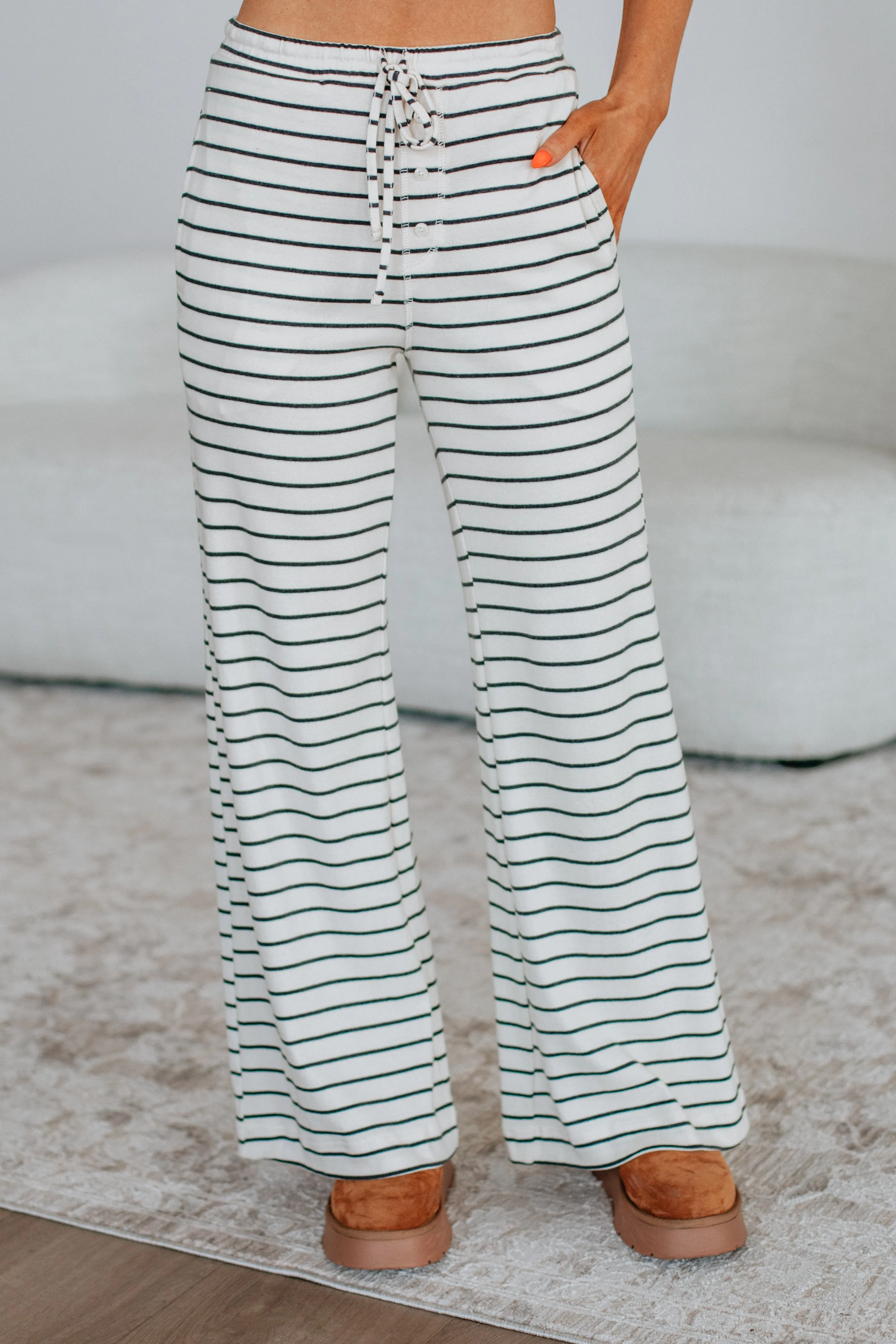 Comfortable Fit Look Odor control Francy Striped Pants