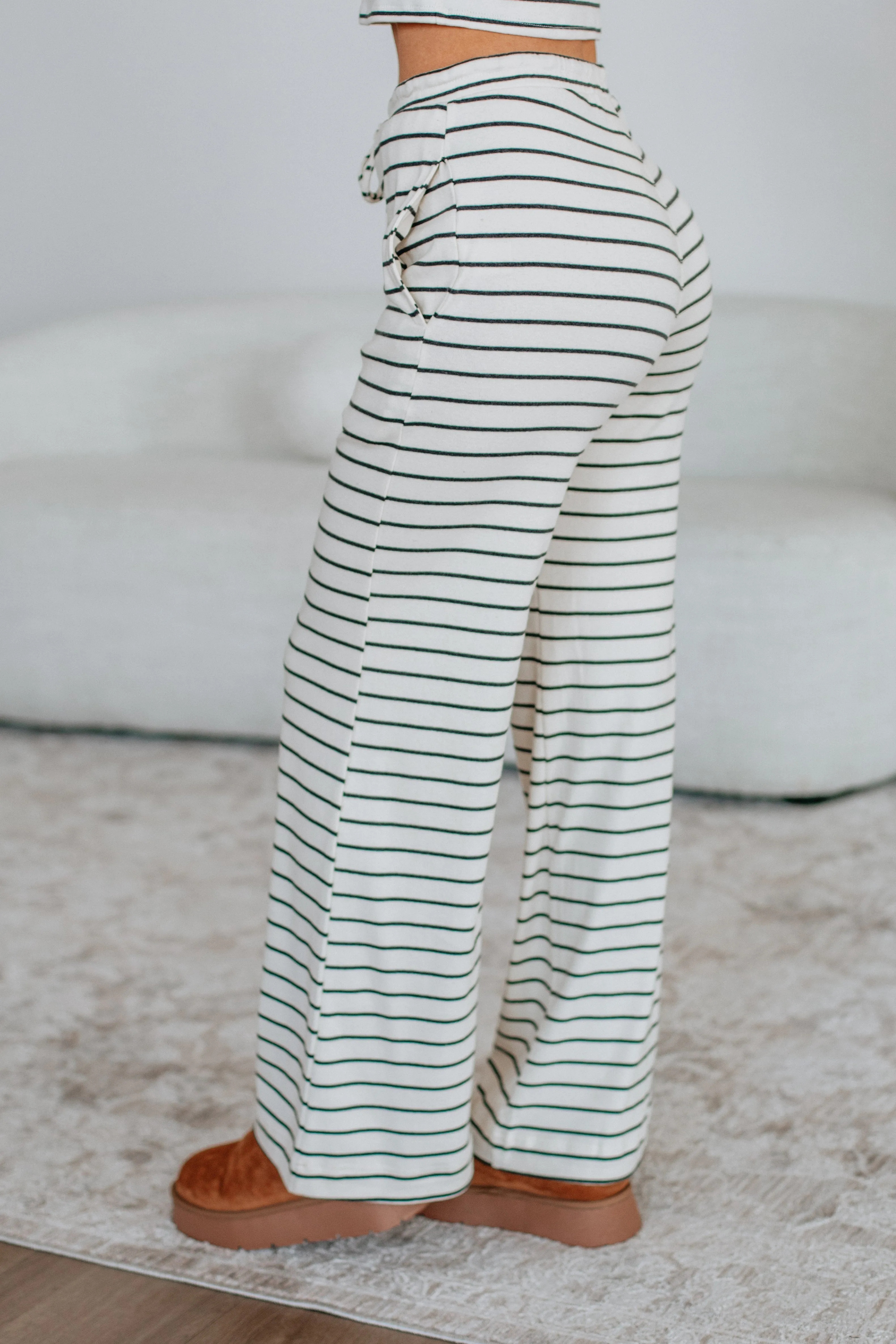 Francy Striped Pants Workout-ready