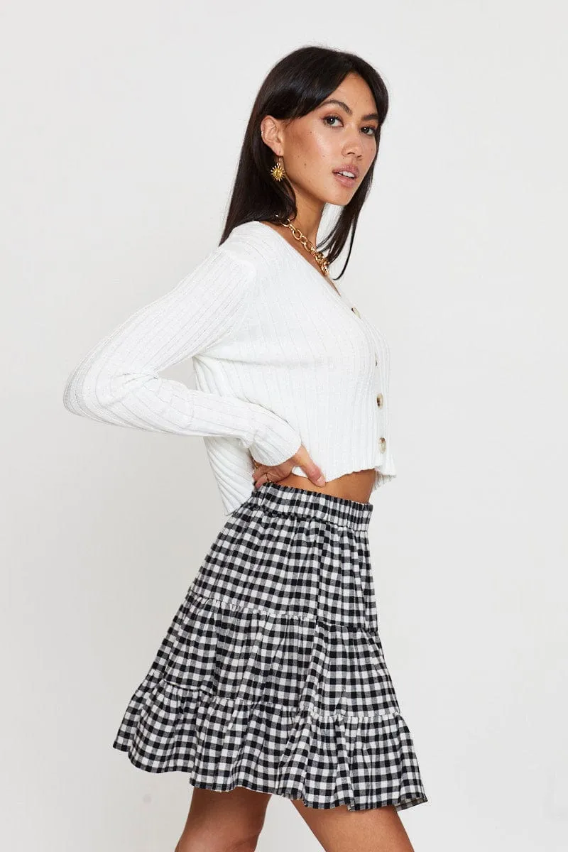 All Day Fit Check Flare Skirt Mini High Rise