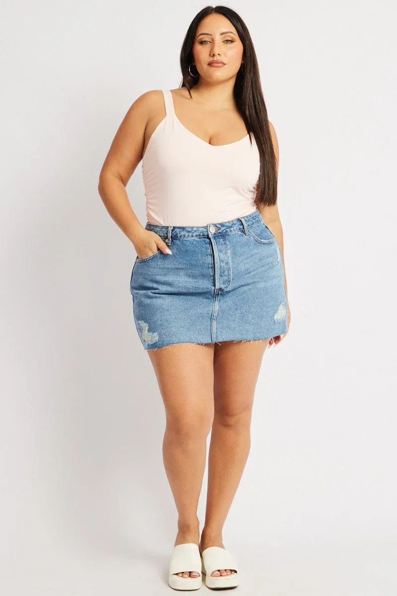 Pink Tank Top V Neck Side Ruched Lightweight Jacket summer shorts