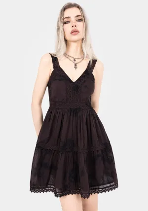 Burnout Tie Dye Cotton Mini Dress Lightweight mini dress