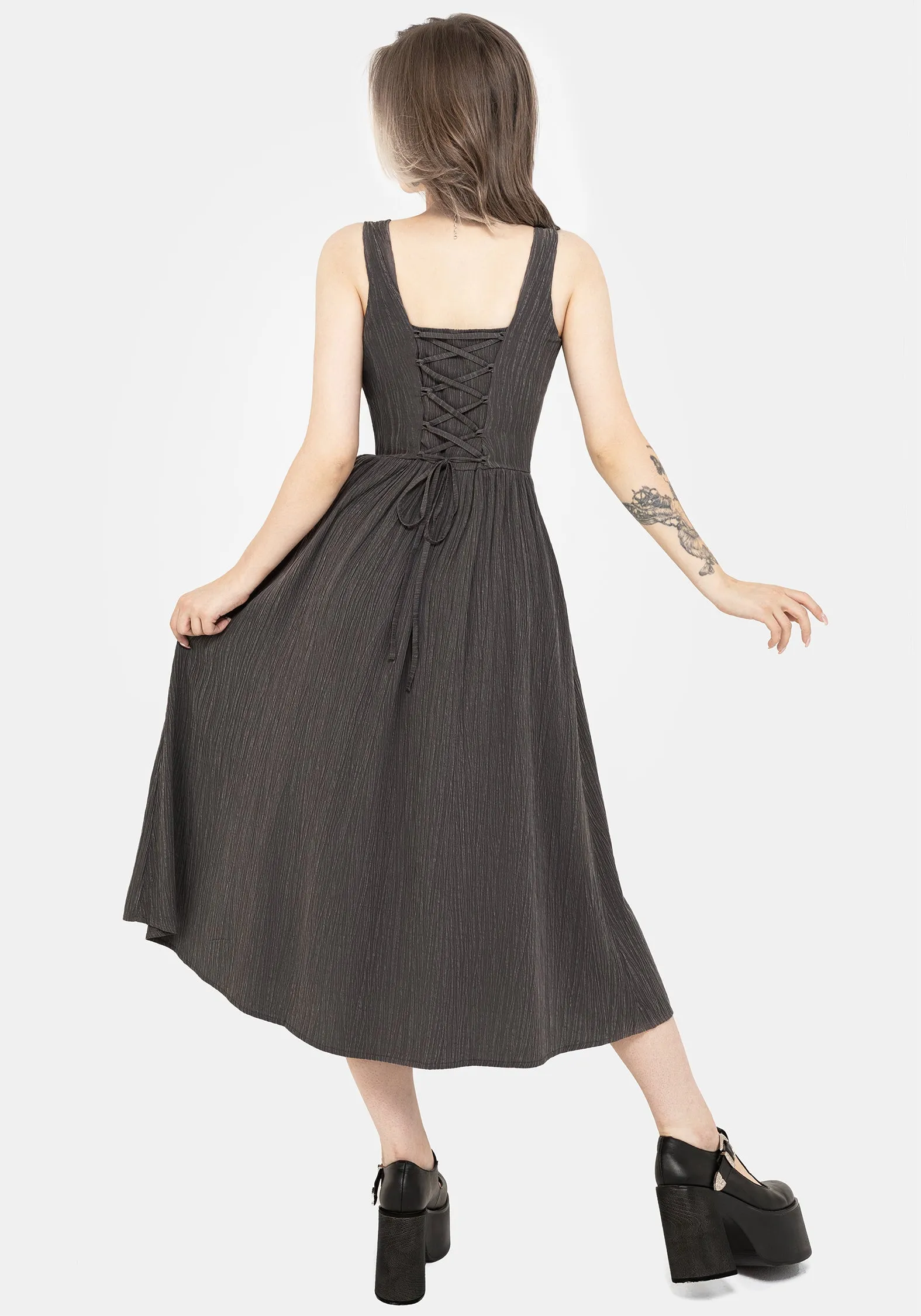 Darkside Corset Midi Dress Tram Ride