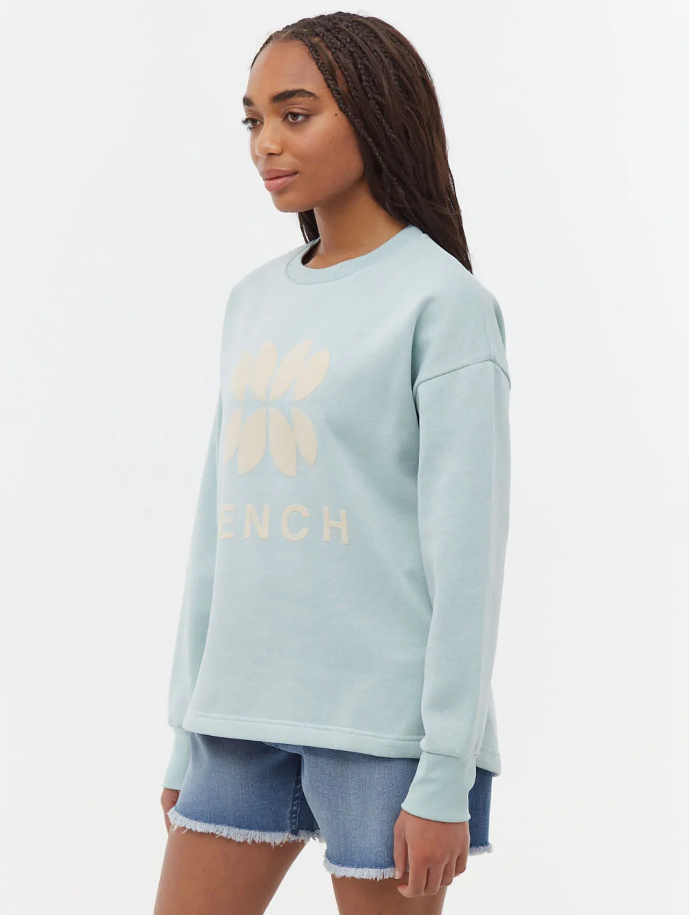 Zie Graphic Crew Neck Sweatshirt Gentle Glow