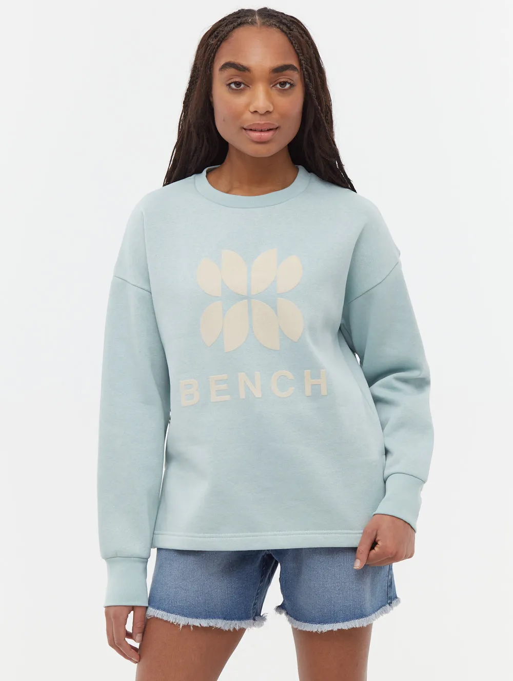 Story Glow Zie Graphic Crew Neck Sweatshirt