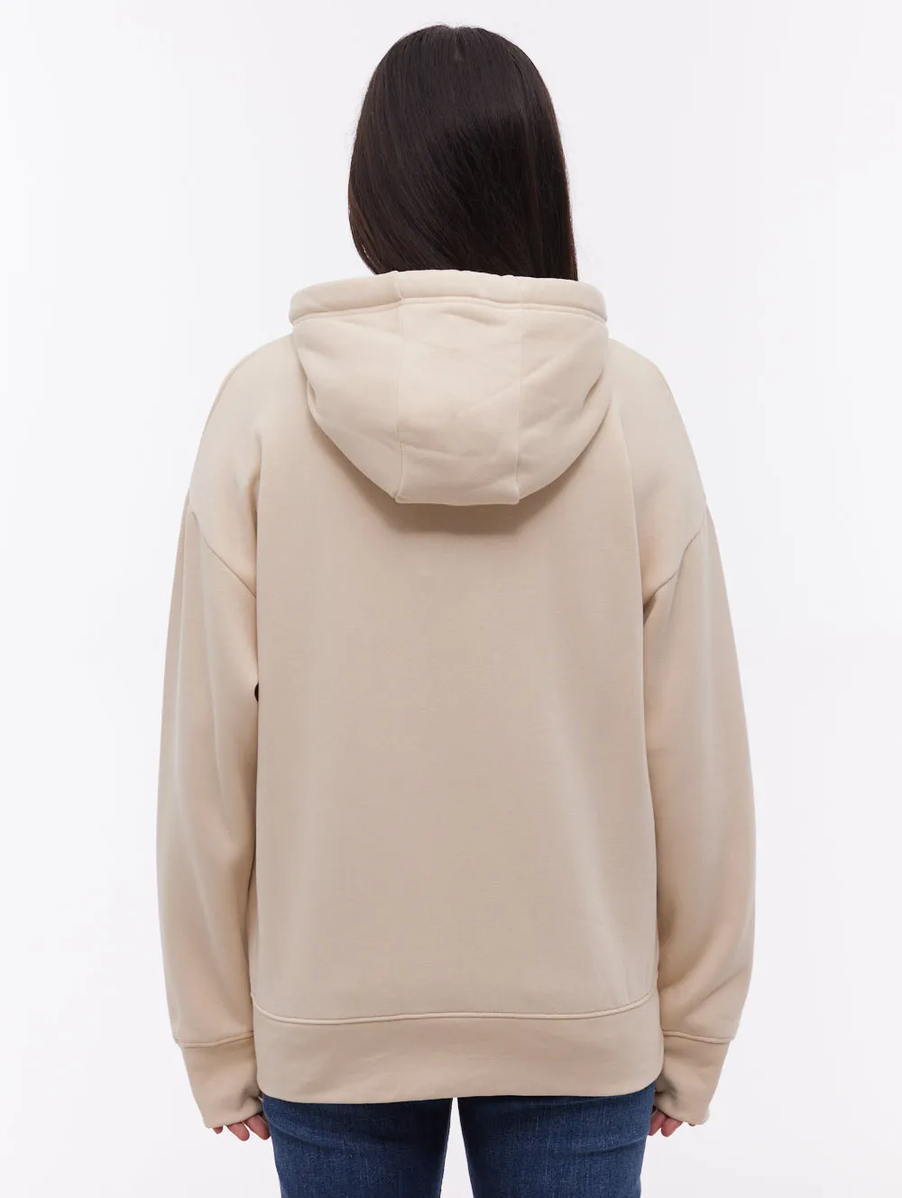 Casual dress Story Glow Kingra Oversize Zip-Up Hoodie - White