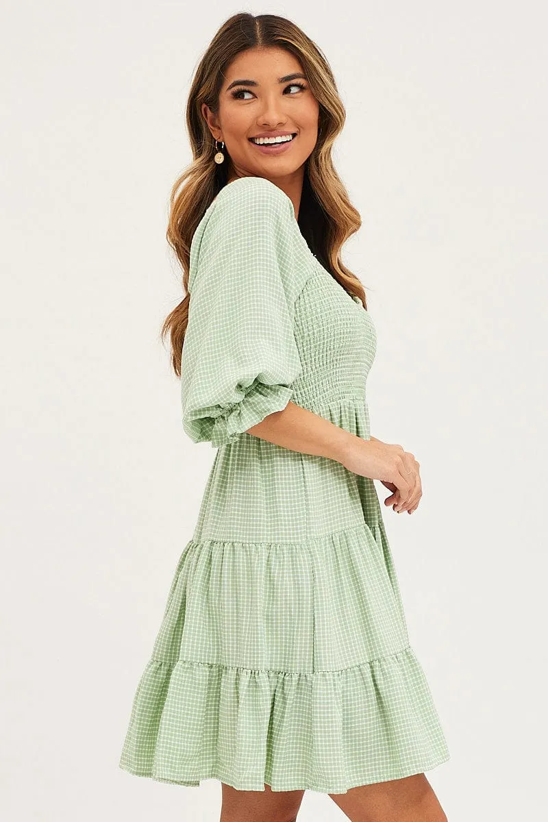 Flattering Design Look Stage Heat Check Mini Dress Short Sleeve